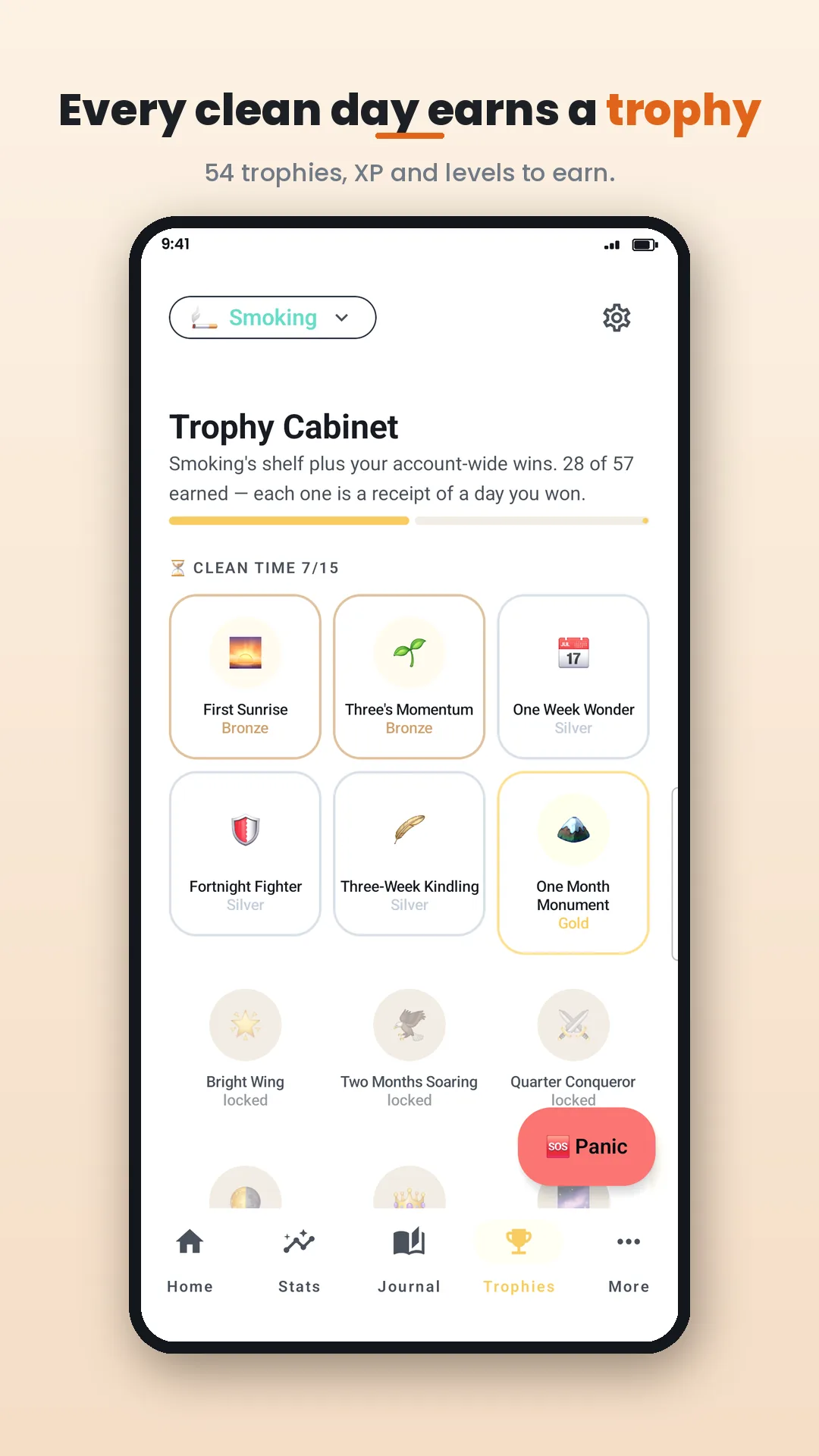QuitWin: Addiction Tracker Android app screenshot 5 of 8 — Quit anything. Win every day.